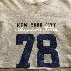 “New York City American Team” “ 78 “ Crop Top